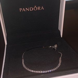 Diamond tennis bracelet , Pandora